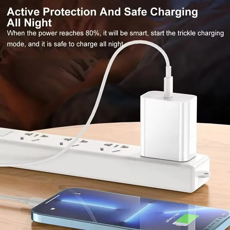 35W PD Original Fast Charging USB Cable for iPhone 14 8 7 Plus 13 12 11 Pro XS Max XR X USB C Rapid Charger Cable 1m 1.5m 2m 3m