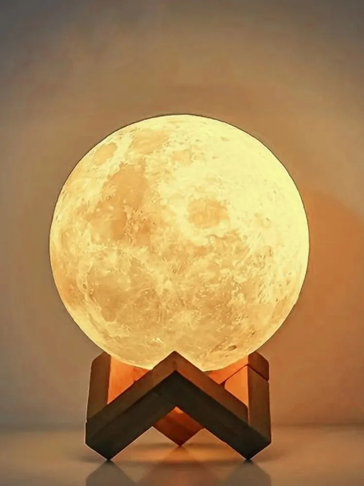 1 LED Moon Light Galaxy Light, DIY Moon Night Light, Ragazza, Ragazzo, Bambino, Regalo di Compleanno Donna, Decorazione Camera da Letto (Luce Calda)