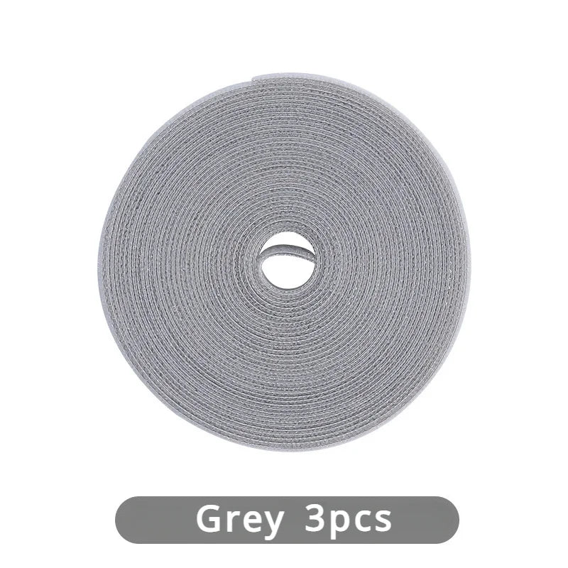 1 Roll Reusable Fastening Tape Cable Ties, Multi-Purpose Cord Organizer, Computer And TV Wire Storage, Data Cable Management Tie