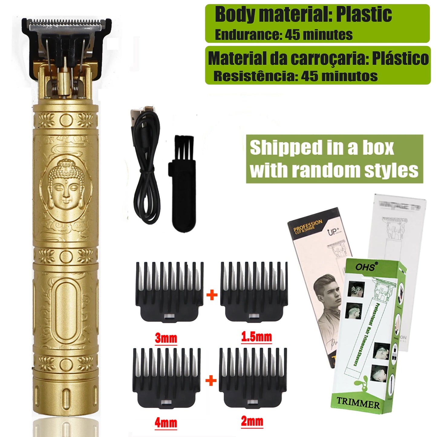 Vintage T9 Hair Clipper Beard Shaving Body Hair Trimmer Clippers Electric Men Haircut Machine 0mm Barber Shaver