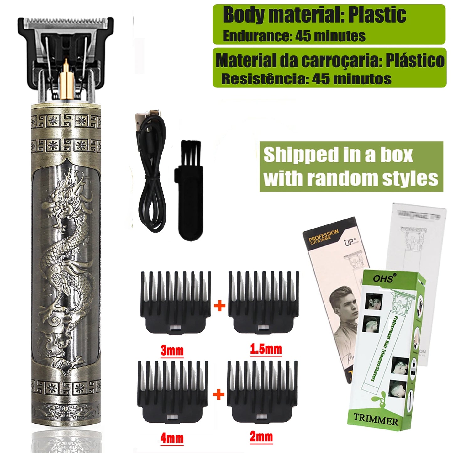 Vintage T9 Hair Clipper Beard Shaving Body Hair Trimmer Clippers Electric Men Haircut Machine 0mm Barber Shaver