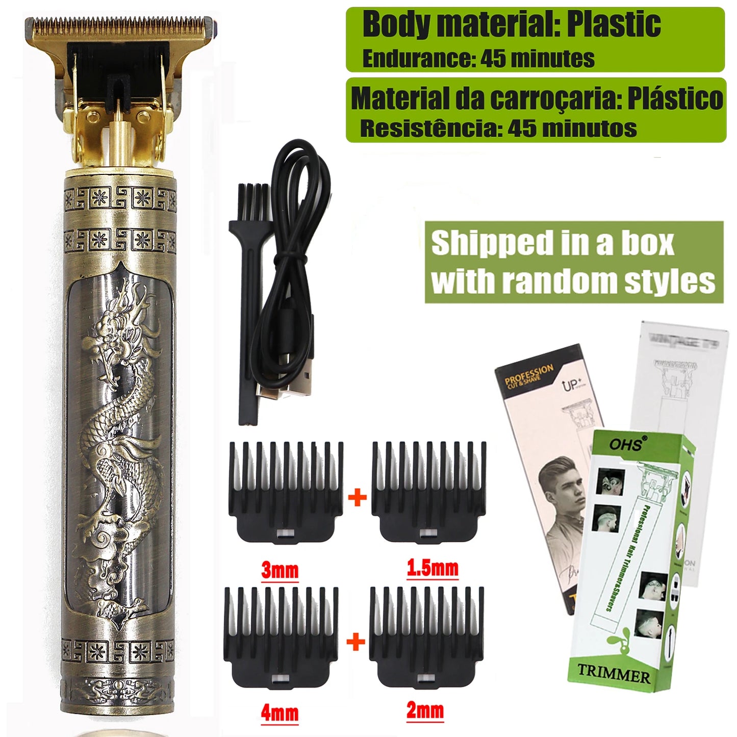 Vintage T9 Hair Clipper Beard Shaving Body Hair Trimmer Clippers Electric Men Haircut Machine 0mm Barber Shaver