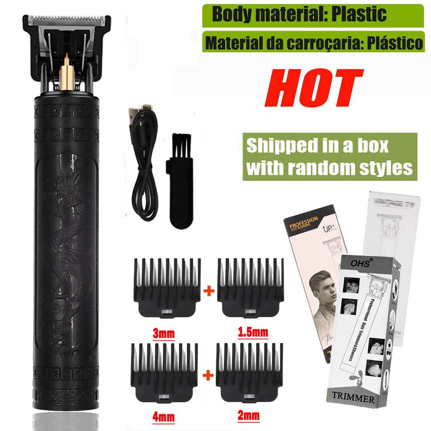 Vintage T9 Hair Clipper Beard Shaving Body Hair Trimmer Clippers Electric Men Haircut Machine 0mm Barber Shaver